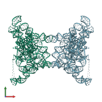 PDB entry 8k0s coloured by chain, front view.