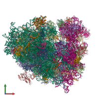 PDB entry 8k2c coloured by chain, front view.