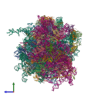 PDB entry 8k2c coloured by chain, side view.