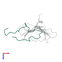 Sigma factor binding protein 1, chloroplastic in PDB entry 8k31, assembly 1, top view.