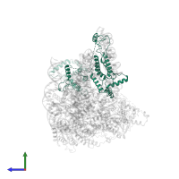Chromatin modification-related protein EAF3 in PDB entry 8kd4, assembly 1, side view.