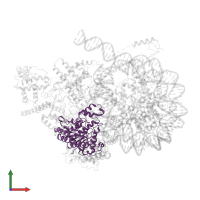 Histone deacetylase RPD3 in PDB entry 8kd4, assembly 1, front view.