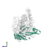 Transcriptional regulatory protein SIN3 in PDB entry 8kd4, assembly 1, side view.