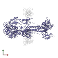 Envelope glycoprotein B in PDB entry 8kfa, assembly 1, front view.