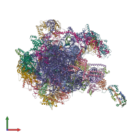 PDB entry 8oit coloured by chain, front view.