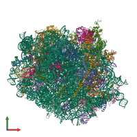 PDB entry 8oj5 coloured by chain, front view.