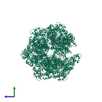 Lon protease homolog, mitochondrial in PDB entry 8om7, assembly 1, side view.