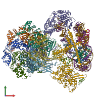 PDB entry 8oo7 coloured by chain, front view.