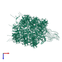 Coat protein in PDB entry 8opc, assembly 1, top view.