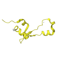 The deposited structure of PDB entry 8p2f contains 1 copy of Pfam domain PF01632 (Ribosomal protein L35) in Large ribosomal subunit protein bL35. Showing 1 copy in chain H [auth 8].