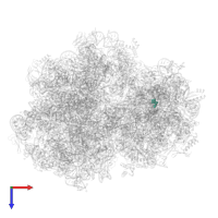 Modified residue G7M in PDB entry 8p2g, assembly 1, top view.