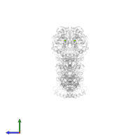 MAGNESIUM ION in PDB entry 8p53, assembly 1, side view.