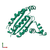 Chemotaxis protein CheA in PDB entry 8p59, assembly 1, front view.