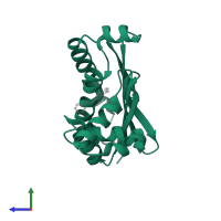 Chemotaxis protein CheA in PDB entry 8p59, assembly 1, side view.