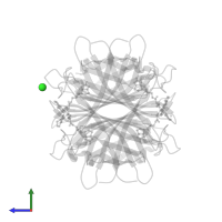 CHLORIDE ION in PDB entry 8p5y, assembly 1, side view.