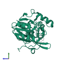 Metallo-beta-lactamase type 2 in PDB entry 8p95, assembly 1, side view.