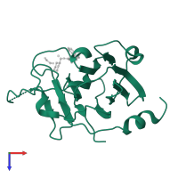 E3 ubiquitin-protein ligase TRIM58 in PDB entry 8pd6, assembly 1, top view.