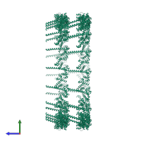 Scaffold protein in PDB entry 8pht, assembly 1, side view.