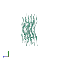 Alpha-synuclein in PDB entry 8pjo, assembly 1, side view.