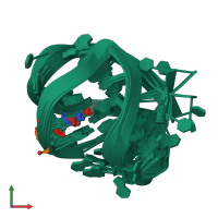 PDB entry 8psc coloured by chain, ensemble of 10 models, front view.