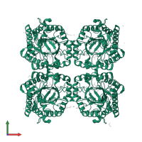 NADH:flavin oxidoreductase/NADH oxidase N-terminal domain-containing protein in PDB entry 8pun, assembly 1, front view.