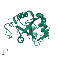 YTH domain-containing protein 1 in PDB entry 8q35, assembly 1, top view.