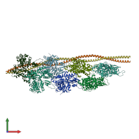PDB entry 8q4g coloured by chain, front view.