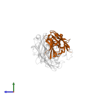 Cv2.3194 Heavy chain in PDB entry 8qh0, assembly 1, side view.