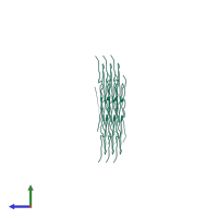 Amyloid-beta A4 protein in PDB entry 8qn6, assembly 1, side view.