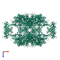 Inosine-5'-monophosphate dehydrogenase in PDB entry 8qqr, assembly 1, top view.