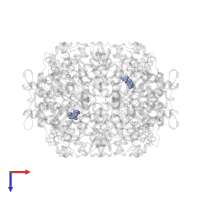 TRIPHOSPHATE in PDB entry 8qxl, assembly 1, top view.