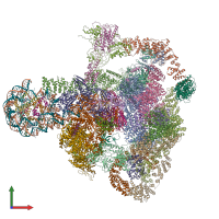 PDB entry 8rbx coloured by chain, front view.