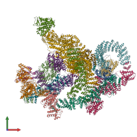 PDB entry 8rbz coloured by chain, front view.