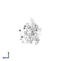 ZINC ION in PDB entry 8rhf, assembly 2, side view.