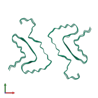 Alpha-synuclein in PDB entry 8rqm, assembly 1, front view.