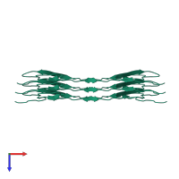 Alpha-synuclein in PDB entry 8rqm, assembly 1, top view.
