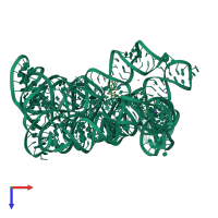 PDB entry 8ruk coloured by chain, top view.