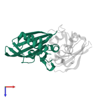 Immunity Protein TriX in PDB entry 8s2m, assembly 1, top view.