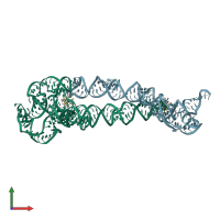 PDB entry 8sa5 coloured by chain, front view.