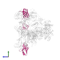 DH270.I2.6 variable light chain in PDB entry 8sb2, assembly 1, side view.