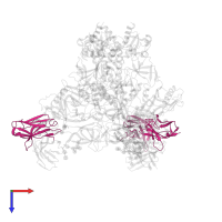 DH270.I2.6 variable light chain in PDB entry 8sb2, assembly 1, top view.
