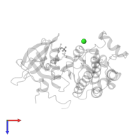 CHLORIDE ION in PDB entry 8sc7, assembly 1, top view.