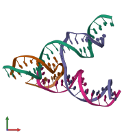 PDB entry 8sju coloured by chain, front view.