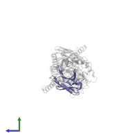 Fab15 light chain in PDB entry 8smn, assembly 1, side view.