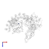 ZINC ION in PDB entry 8so0, assembly 1, top view.