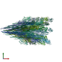 PDB entry 8sug coloured by chain, front view.