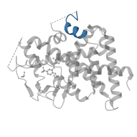 The deposited structure of PDB entry 8svr contains 2 copies of Pfam domain PF08832 (Steroid receptor coactivator) in Nuclear receptor coactivator 1. Showing 1 copy in chain A.