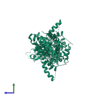 Nuclear receptor coactivator 1 in PDB entry 8svt, assembly 1, side view.