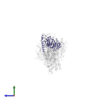 Guanine nucleotide-binding protein G(I)/G(S)/G(T) subunit beta-1 in PDB entry 8szh, assembly 1, side view.