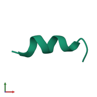 Temporin-PTa in PDB entry 8t01, assembly 1, front view.